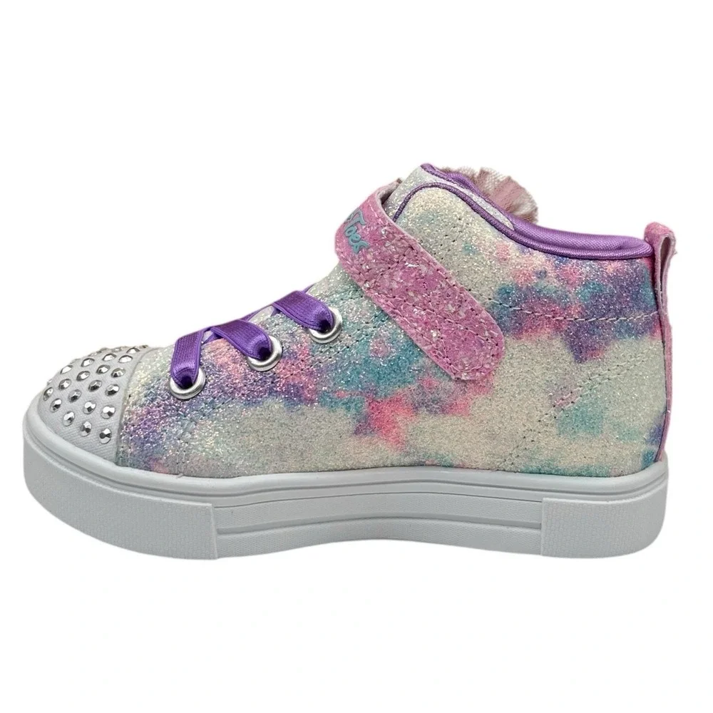 Skechers Twinkle Sparks Toddler Girls Slip-on Shoes Size 8 Lavender Purple Pink